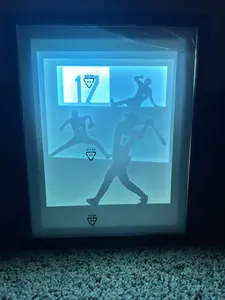 Shohei Ohtani LED Light-Up Shadow Box – Baseball Memorabilia Display, USB Powered Sports Room Decor, 8.5" x 11"