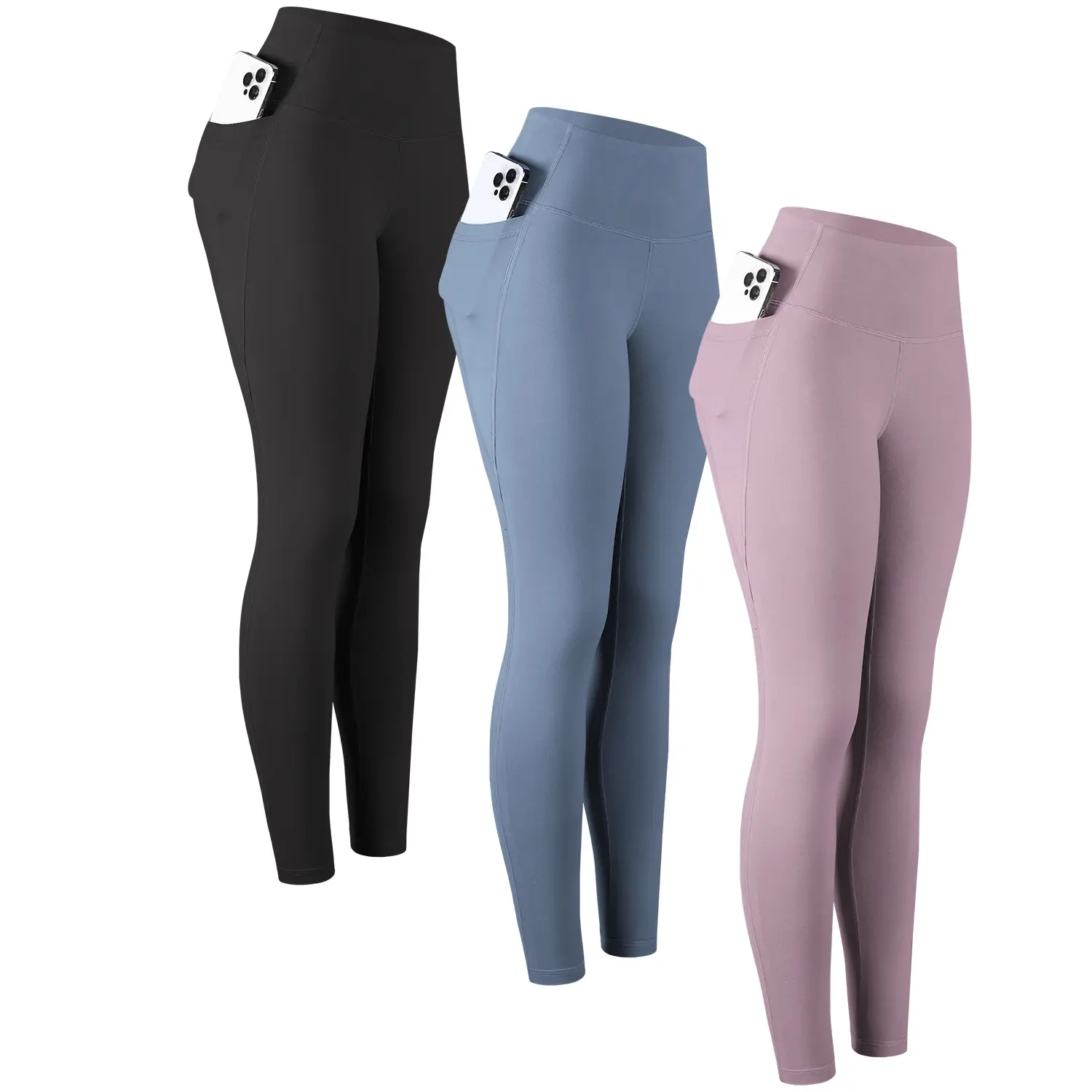 Style1:3 Packs- Pink/Blue/Black