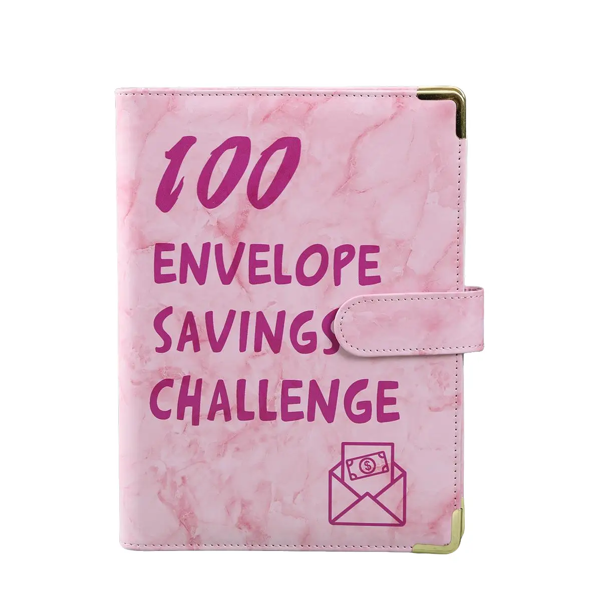 100 Day Challenge Money Saving Binder Cash Savings Challenge Binder Faux Leather Portable A5 Binder Budget Planner Money Saving