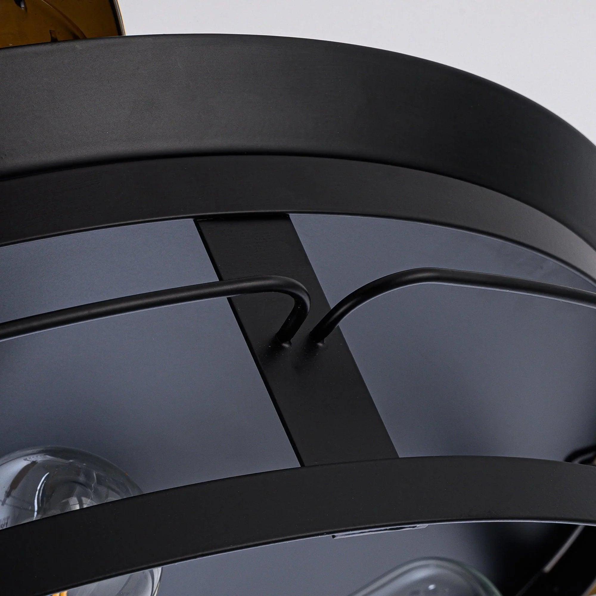 52" Industrial Downrod Mount Ceiling Fan with LED Light & Remote Control