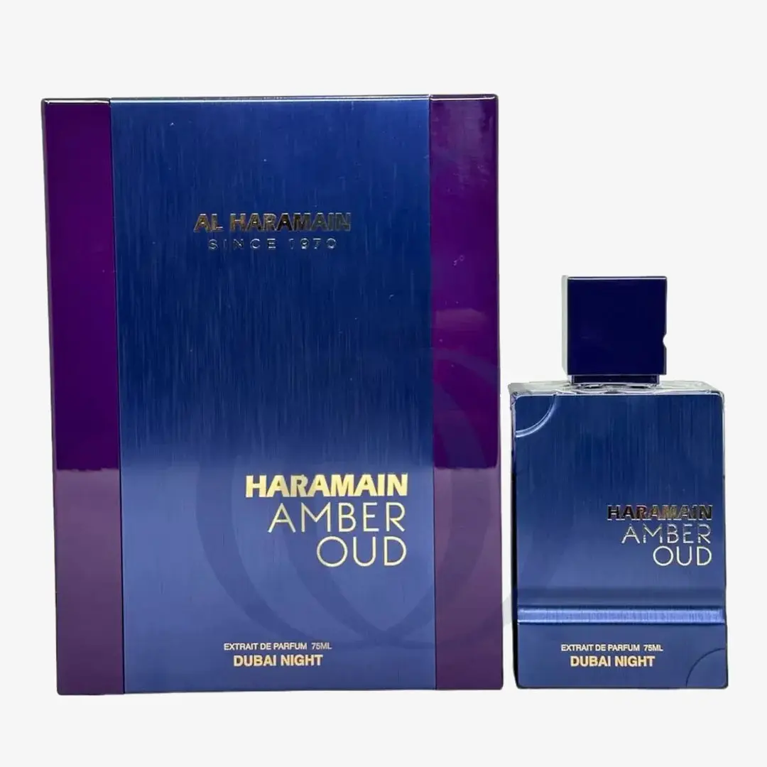 Al Haramain Amber Oud Dubai Night Eau de Parfum, Unisex Arabian Scent with Oud & Amber, Long-Lasting Aromatic Woody Fragrance for Evening Wear, Limited Edition, 75ml (2.5 oz)