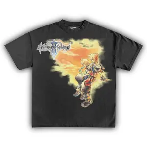 Kingdom Hearts Ii Sora And Roxas T-Shirt Unisex Crewneck Made Using 100% Us Cotton, Design & Printed In The USA