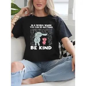 Be Kind Shirt | In A World Where You Can Be Anything Be Kind Tee |  Kindnesss Elephants & Piggie | Woman Man Unisex