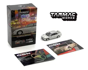 Tarmac Works 1:64 Mitsubishi Lancer Evolution GSR with Trading Cards Special Edition Diecast Car