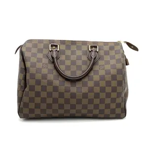 Pre-owned Louis Vuitton Canvas Handbag Speedy Damier 30 Ebene #3607