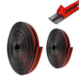 Car Rubber Seal Strip T-Type – Sunroof & Windshield Weather Stripping, Flexible 3M Adhesive Window Seal, Waterproof Dustproof Noise Reducer Universal for Car SUV Truck Van