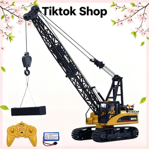 HUINA 572 15CH RC 1/14 Construction Crane Truck Tower Excavator Model Car Toy