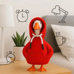 LIVOA Desk Goose Outfits – 7 Inch Mini Hoodie Clothes for Desktop Goose Statue – Cute Fabric Costume Accessories for Tabletop Goose Figurines (Goose Not Included)
