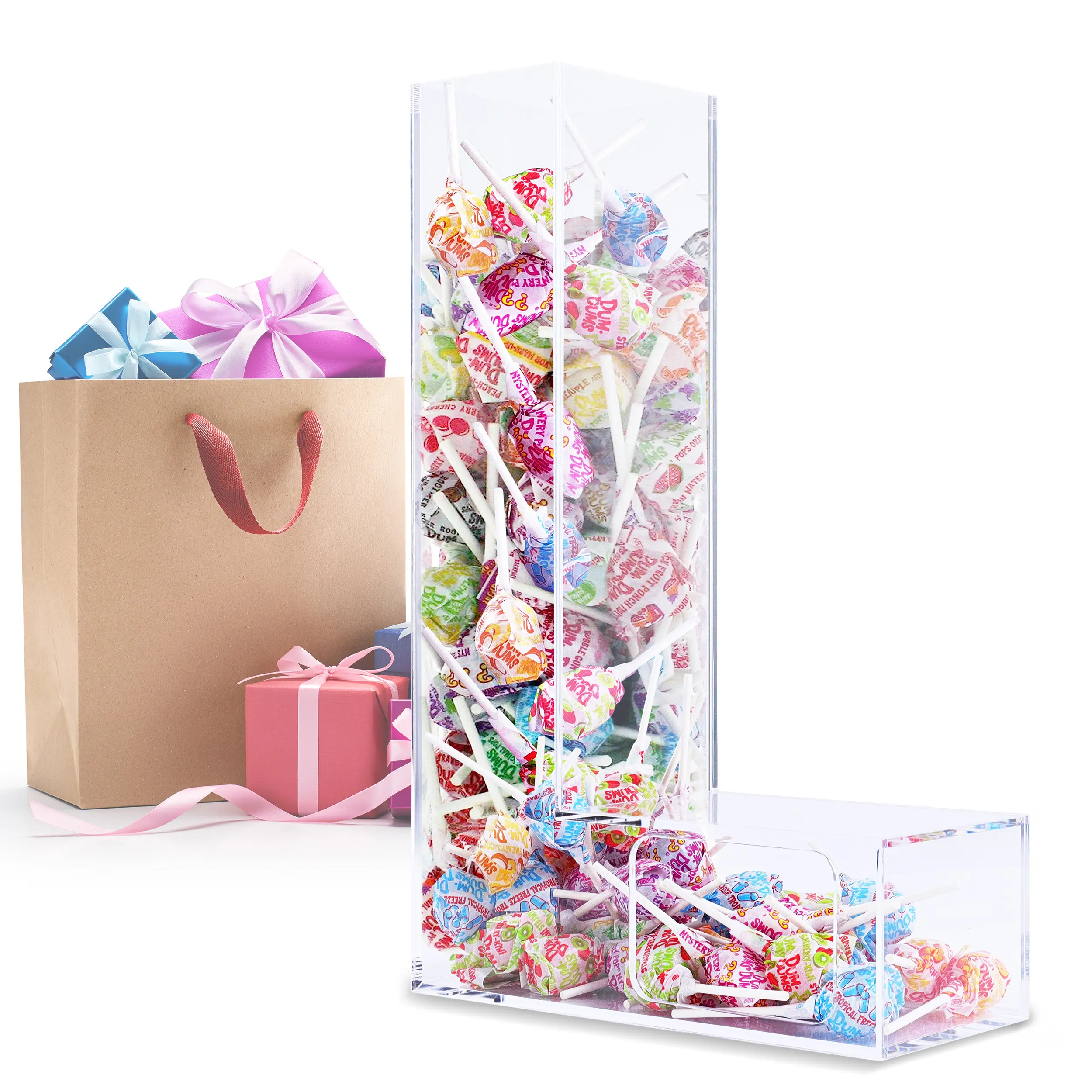 7Penn Acrylic Boxes Letter L Shaped Candy Decor for Wedding Dessert Decoration