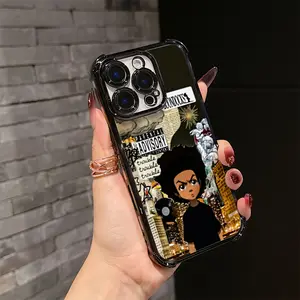 The Boondocks Hot Anime Cool Design Phone Case Compatible with iPhone 17/16/15/14/13/12/11/Pro/ProMax/Plus/17Air/Xsmax,Samsung S25/S24/S23/S22/Plus/Ultra/Fe/S25 Edge,Electroplated Anti Drop Soft Case, Special Gift