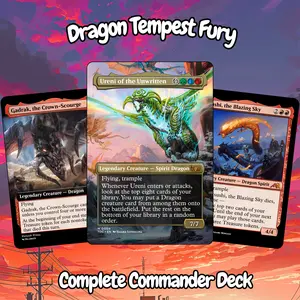 Dragon Tempest Fury Commander 100 Card Deck + Tokens | EDH Proxy