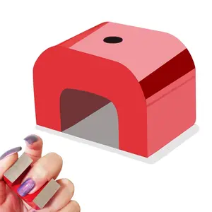 30LB Red Cast Horseshoe Magnet for Nails Super Strong Alnico U Magnets for Nail Polish Cat Eye Nail Magnet for Education DIY