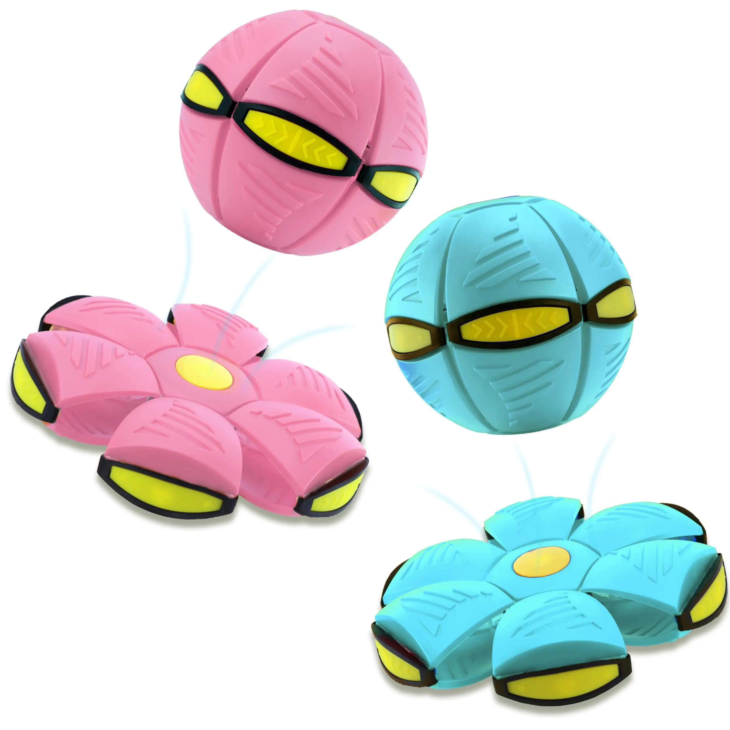 2026 New Magic Ball, Magic Metaball, Bouncing Magic Balls, Dual Form Freely Switchable Pop Up Balls Toy with 6 Light, Squeeze Fidget Toys, Suitable for Indoor & Outdoor Use