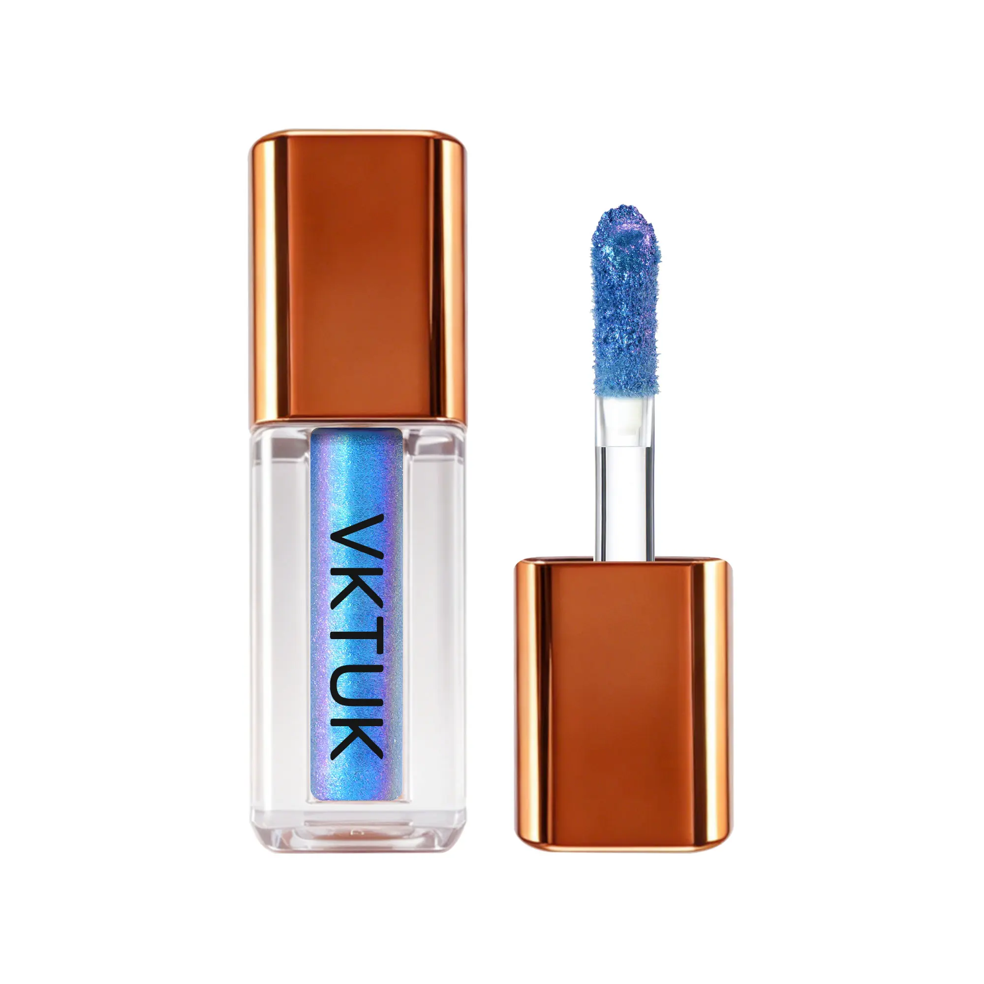 VKTUK Chameleon Multi-Chrome Liquid Eyeshadow, Metallic Shimmer Glitter Formula, Quick-Dry Apply, Long-Lasting Cosmetics for Daily Wear Eye Makeup