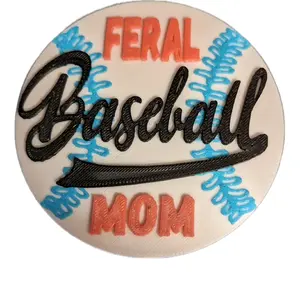 FERAL BASEBALL MOM MAGNET