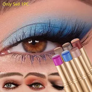 Pearlescent eye shadow Stick Fine Shining Lasting Gloss Smoky Eye Makeup Three Color eye shadow Stick Glitter Eyeshadow