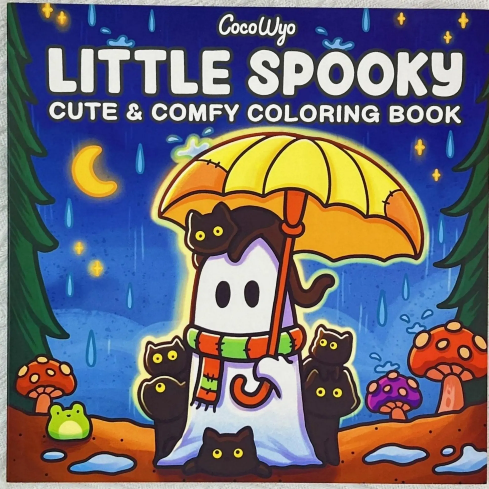 Coloring Book Notebook Featuring Cute and Scary Creatures for Cozy Hygge Moments of Relaxation (Cozy Space Coloring)