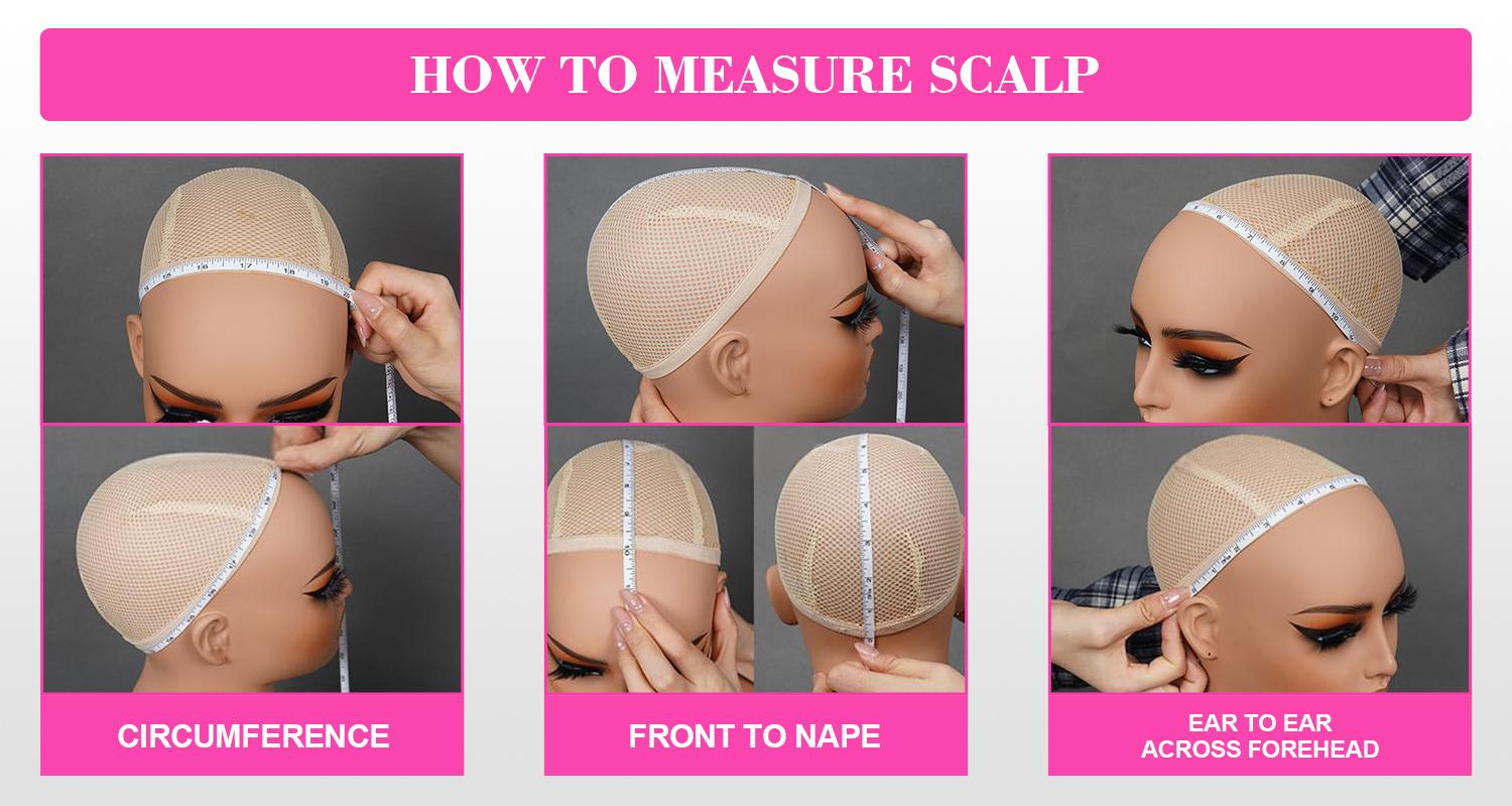 New Brown Ombre Color Glueless Wig Yaki Straight 7x5 Transparent Lace Closure Pre Cut Wear Go Wig 180% Density Human Hair Wig For Black Women