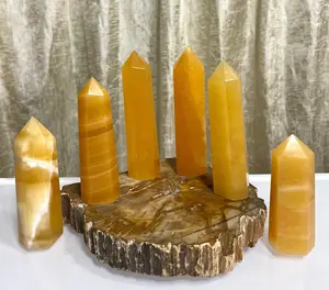 Wholesale Lot 1 Lb Natural Mexican Calcite Obelisk Tower Point Crystal Healing