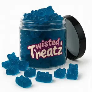 TwistedTreatz Gummy Bears Sweet, Chewy Candy Treat! 15oz Jar