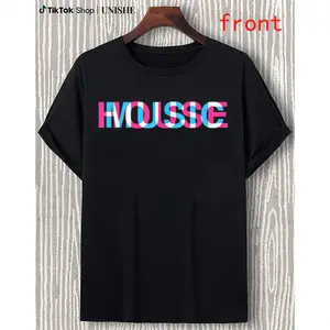 Unisex EDM Rave Shirt Featuring 100% Cotton and Optical Illusion House Music Glitch