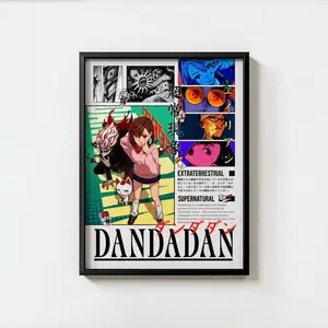 DanDaDan Poster Dan Da Dan Design Okarun Momo
