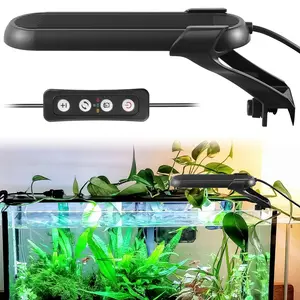 Aquarium LED Light with Remote Control 14 Light Colour Fish Tank Light Adjustable Brightness Aquarium Fish Tank Light Waterproof Aquarium Light with 3 Timers Planted Aquarium Light for Fish Tank