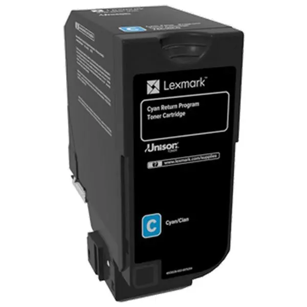 Lexmark Original Cyan Laser Toner Cartridge - for CS72X Series, Shake-Free, 3000 Pages, Ideal for Laser Printing