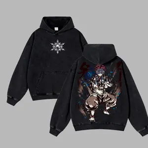 Akaza Upper Moon 3 - Demon Slayer Infinity Castle Arc Retro Unisex Acid Washed T-Shirt, Hoodie, Oversized Unisex Anime Merch, Soft Cotton Streetwear Clothes, Unisex Manga Apparel, Gift for Anime Fans, Christmas Gift VHS