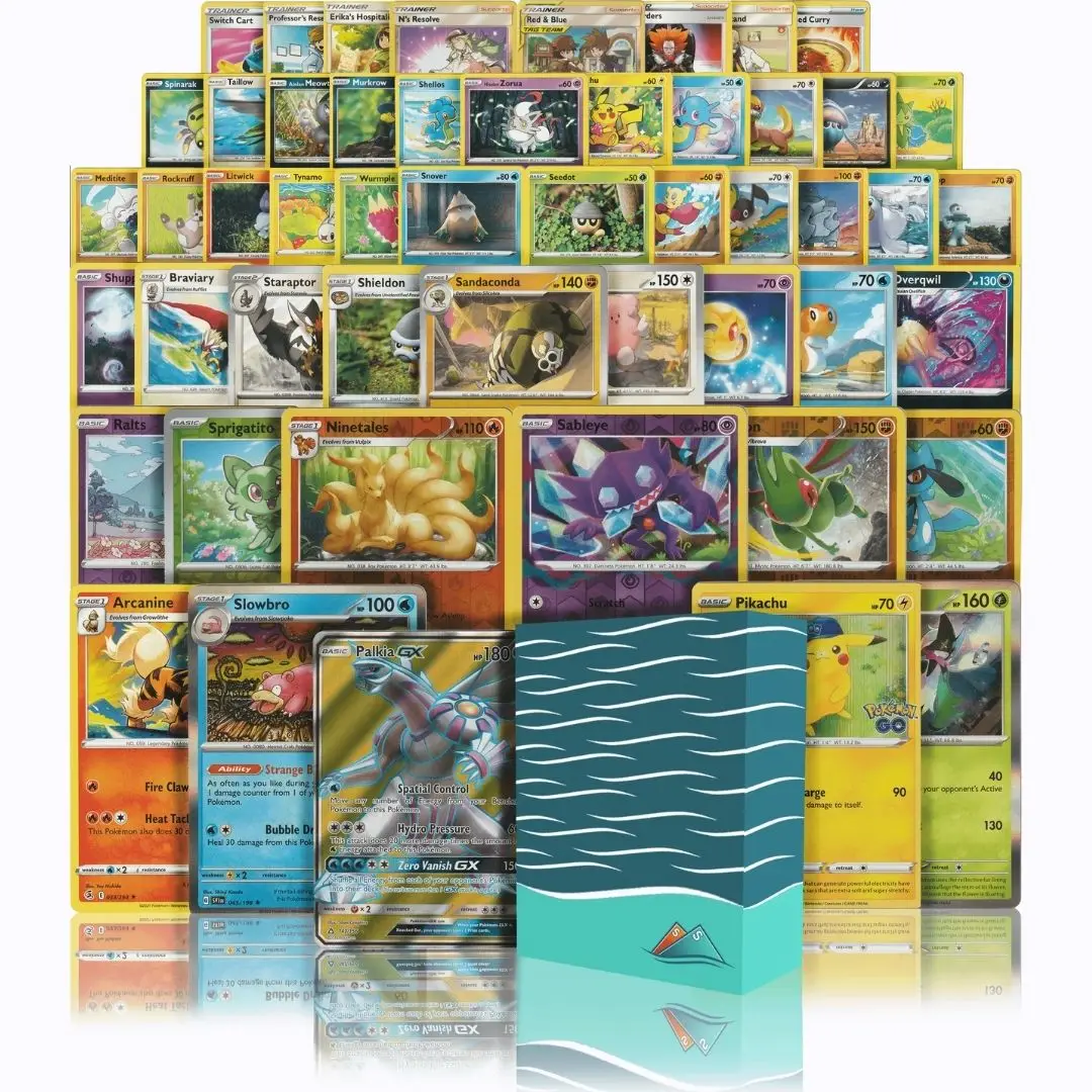 Ultra Rare Starter Pack | 50+ Authentic Pokemon Cards | 1x Ultra Rare Guaranteed | Legendary, VSTAR, VMAX, V, GX, or EX | Bonus 10x Holos or Rares | S
