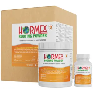 Hormex Rooting Hormone Powder #3 (0.30% IBA) for Common Houseplants, Flowers & Garden Varieties - Starter Strength Root Stimulator for Plant Cuttings, Cloning, & Propagation