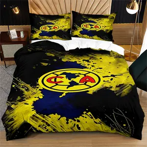 Mexican American Football Club Duvet Cover (Including 1 Duvet Cover And 1 Or 2 Pillowcases), Graffiti Style Designed Bedding Set, Suitable For Decorating Bedrooms And Dormitories For Teenagers, Perfect Gift For Fans