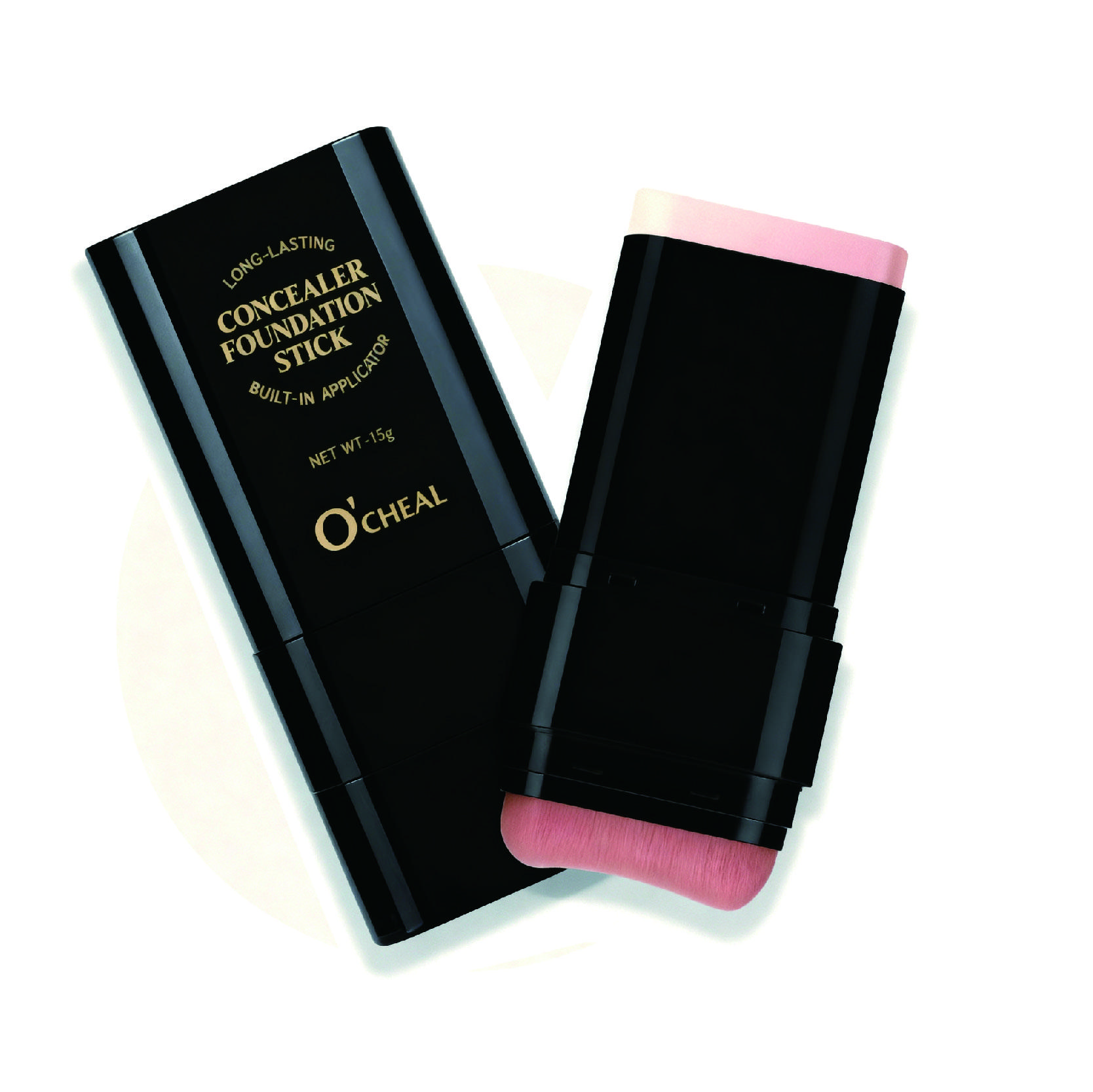 O'CHEAL 2-in-1 Concealer Foundation Stick, Creamy Buildable Coverage for Dark Circles & Blemishes, Flawless Non-Cakey Cosmetic, Alcohol-Free, 15g, Blend, Makeup, Full Cover, Easy Apply