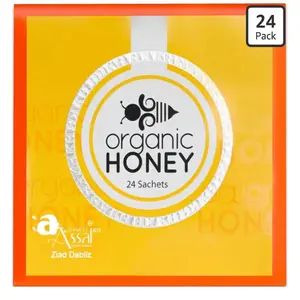24 Pack Organic Honey Sachets – Single Serve, Portable & Mess-Free Natural Sweetener On-the-Go