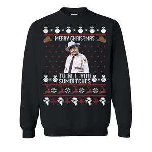 Smokey And The Bandit Merry Christmas Too All You Sumbithes Christmas Sweater, Smokey And The Bandit Sweatshirt, Funny Christmas Sweater Cotton