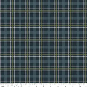 Riley Blake Designs | Flannel Cretaceous Plaid Navy