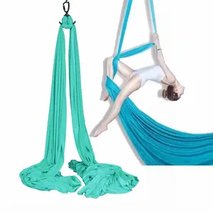 9 *2.8Meter  Aerial Silks Equipment Yoga Silks Set for Acrobatic Flying Dance Hammock Swings Trapeze Inversion Air Therapy