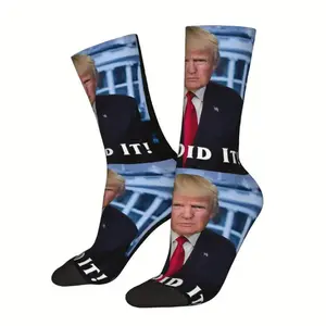 President Trump "We Did It" Knit Socks