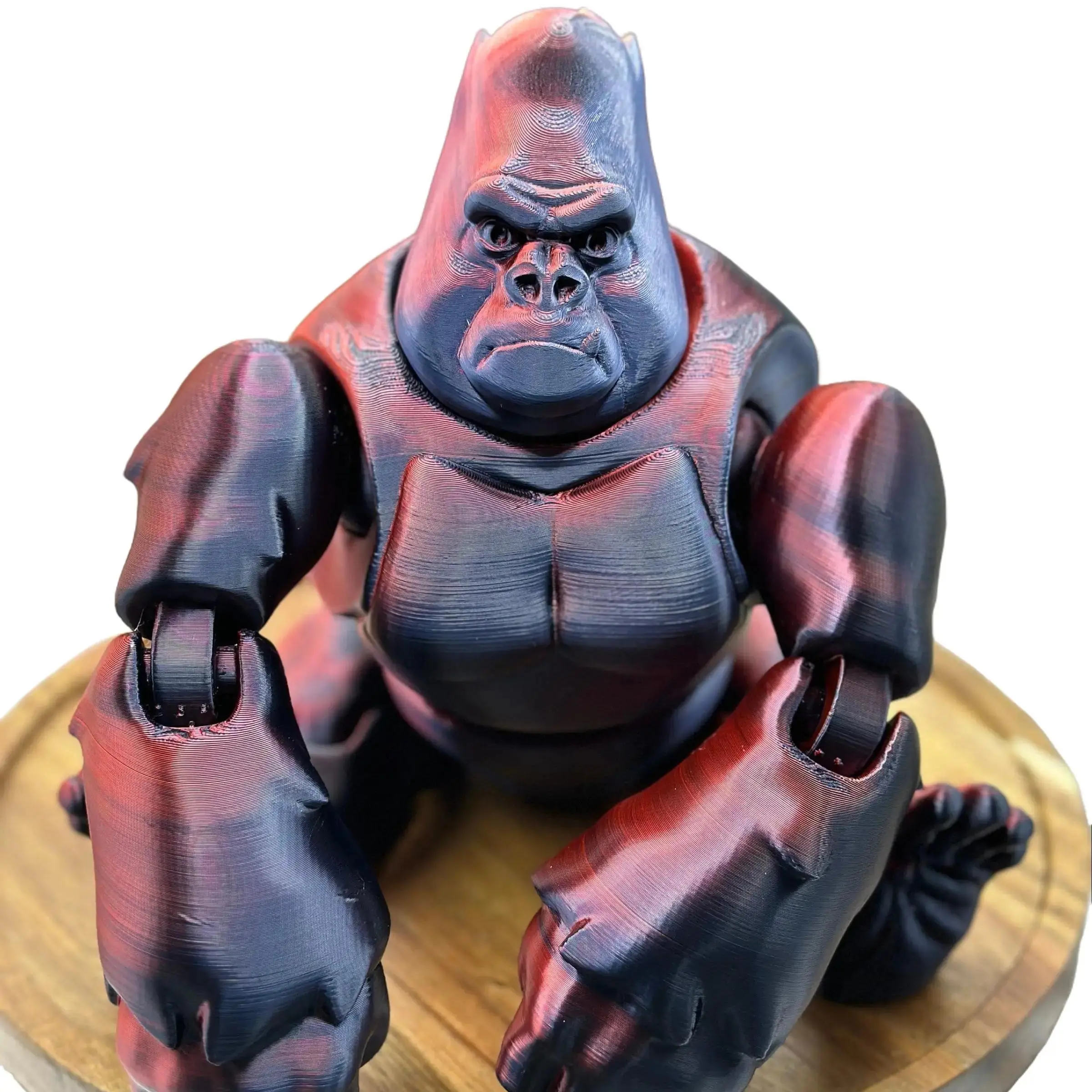 3D Printed Gorilla - High Quality Silk Filament 3D Printed Gorilla - High Quality Silk Filament