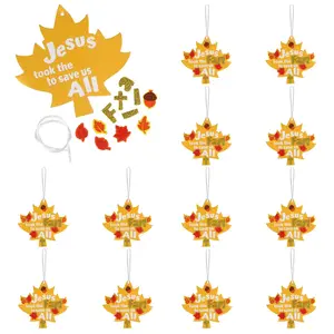 4" x 4" Religious Jesus Took the Fall Ornament Craft Kit - Makes 12