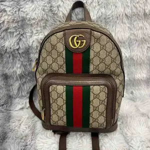 Pre-owned GUCCI canvas Backpacks Ophidia GG Small Backpack XiaoTang0078