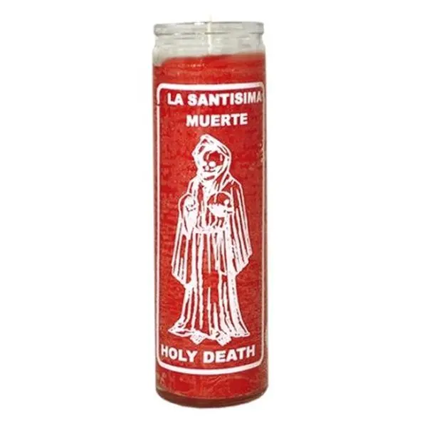 Santa Muerte Red Candle - Veladora Roja  Santa Muerte