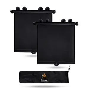 Car Window Shades for Baby (2 Pack) 20"x22" | EcoNour Window Covers