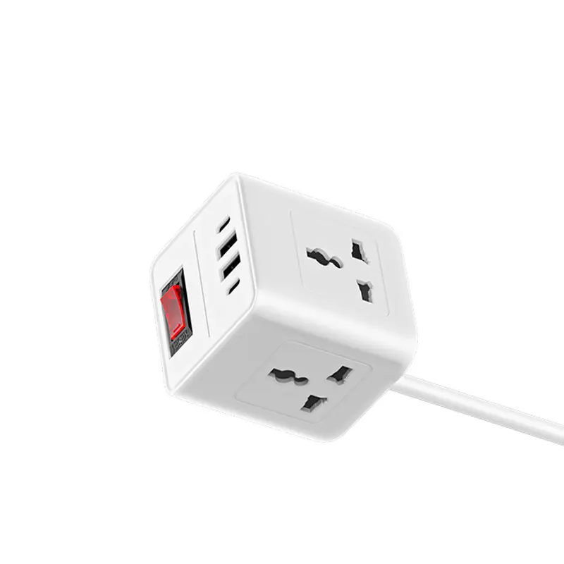 UK Standard Fast Charging PE Portable Cube Socket EU Standard Universal Smart C Power Strip Small Ty High Power Socket