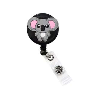 Koala Badge Reel ID Holder Badge Clip Funny Nurse Doctor CNA Retractable 25 inch Extension Yazzle Dazzle Original Artwork