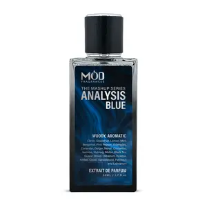 Analysis Blue Perfume For Men by Mod Fragrances - Extrait De Parfum - Fresh Woody Aromatic Fragrance