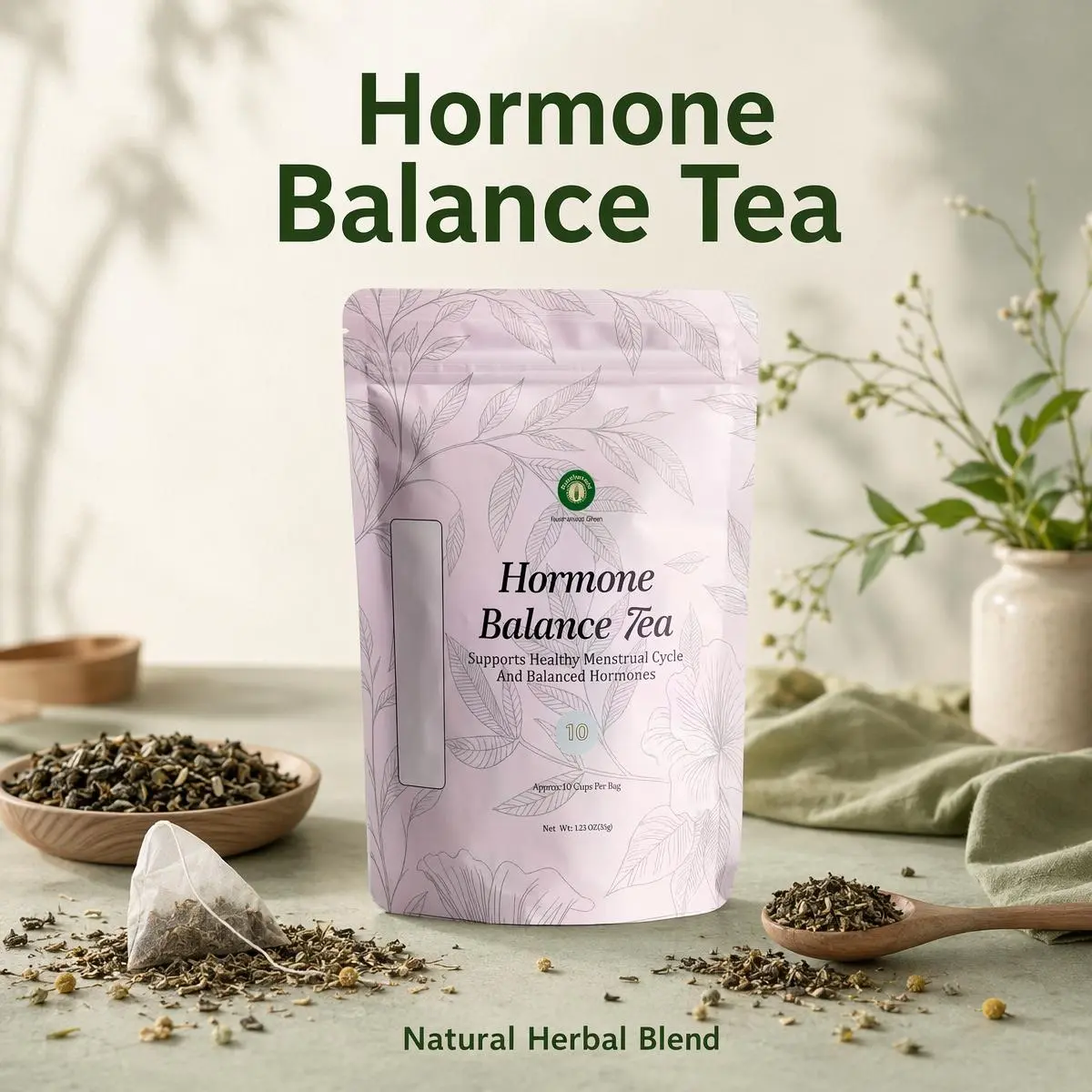 Hormone Balance Tea – Natural Herbal Support for Hormonal Imbalance, Menstrual Health & PCOS Relief by  Beverage