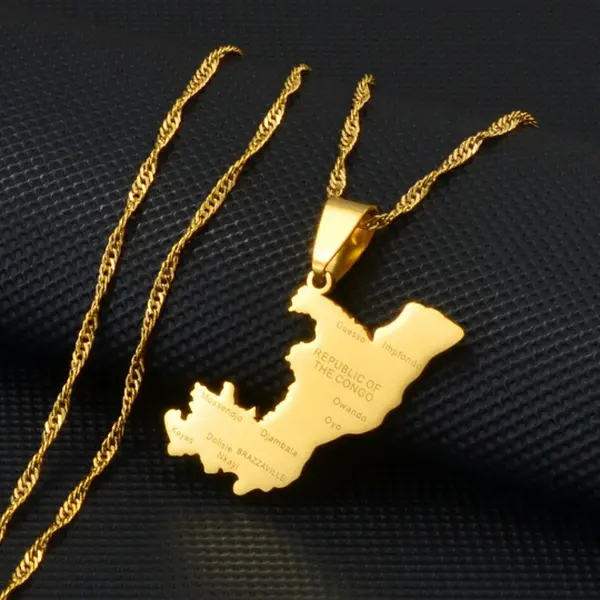 Republic Of Congo Necklace / Jewelry Pendant Gift