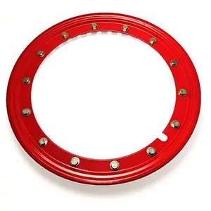 BILLET4X4 16 inch Red Simulated Beadlock Ring - Single