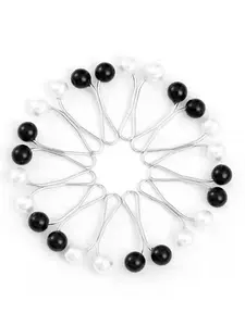 12pcs Muslim Hijab Buckle Set, Scarf and Shawl Accessories, Islamic Headscarf Safety Pin Buttons, Wedding Dress Decoration